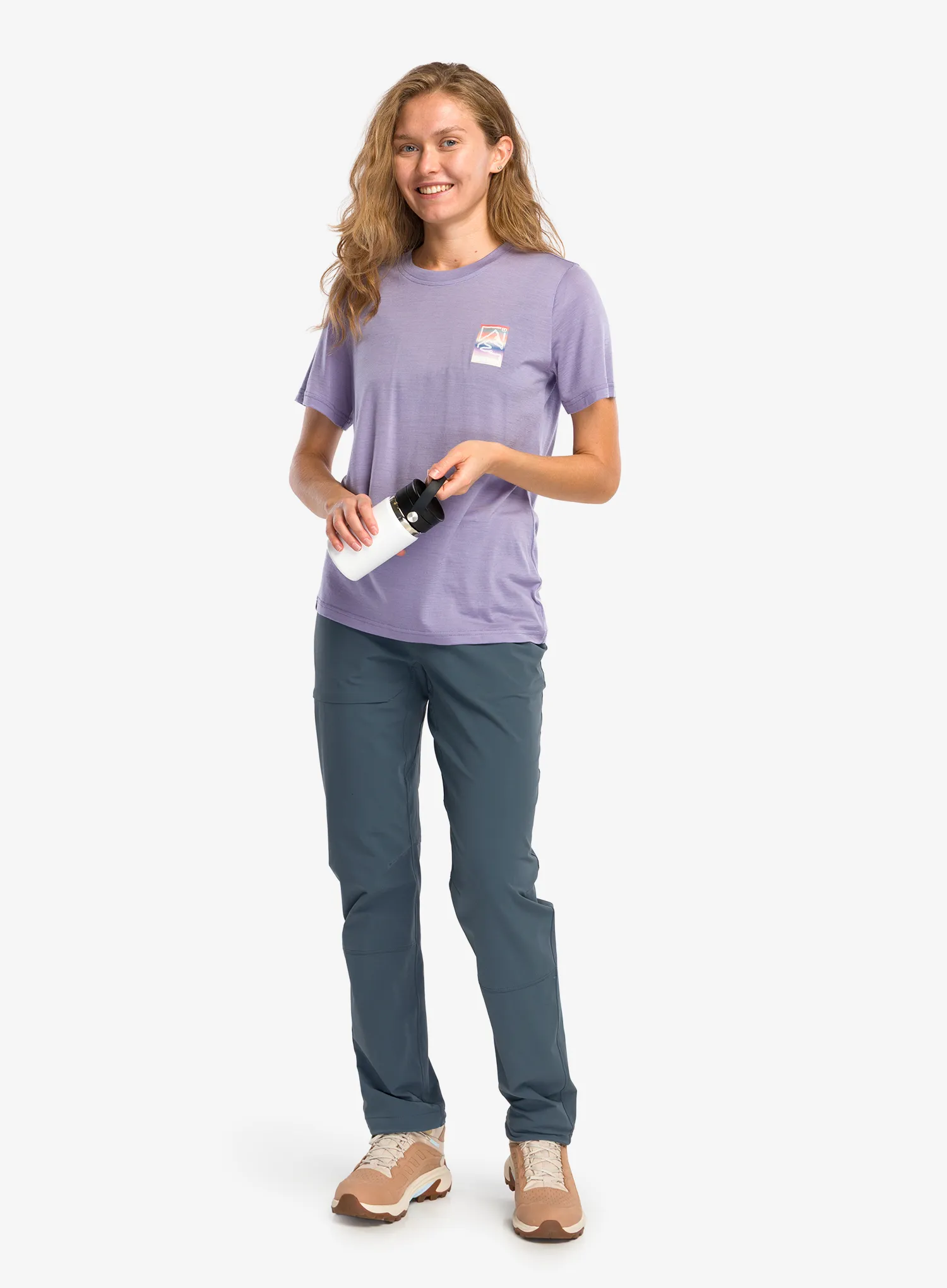 Ženska majica Ortovox 140 Cool Mtn Gradient TS - lush lavender