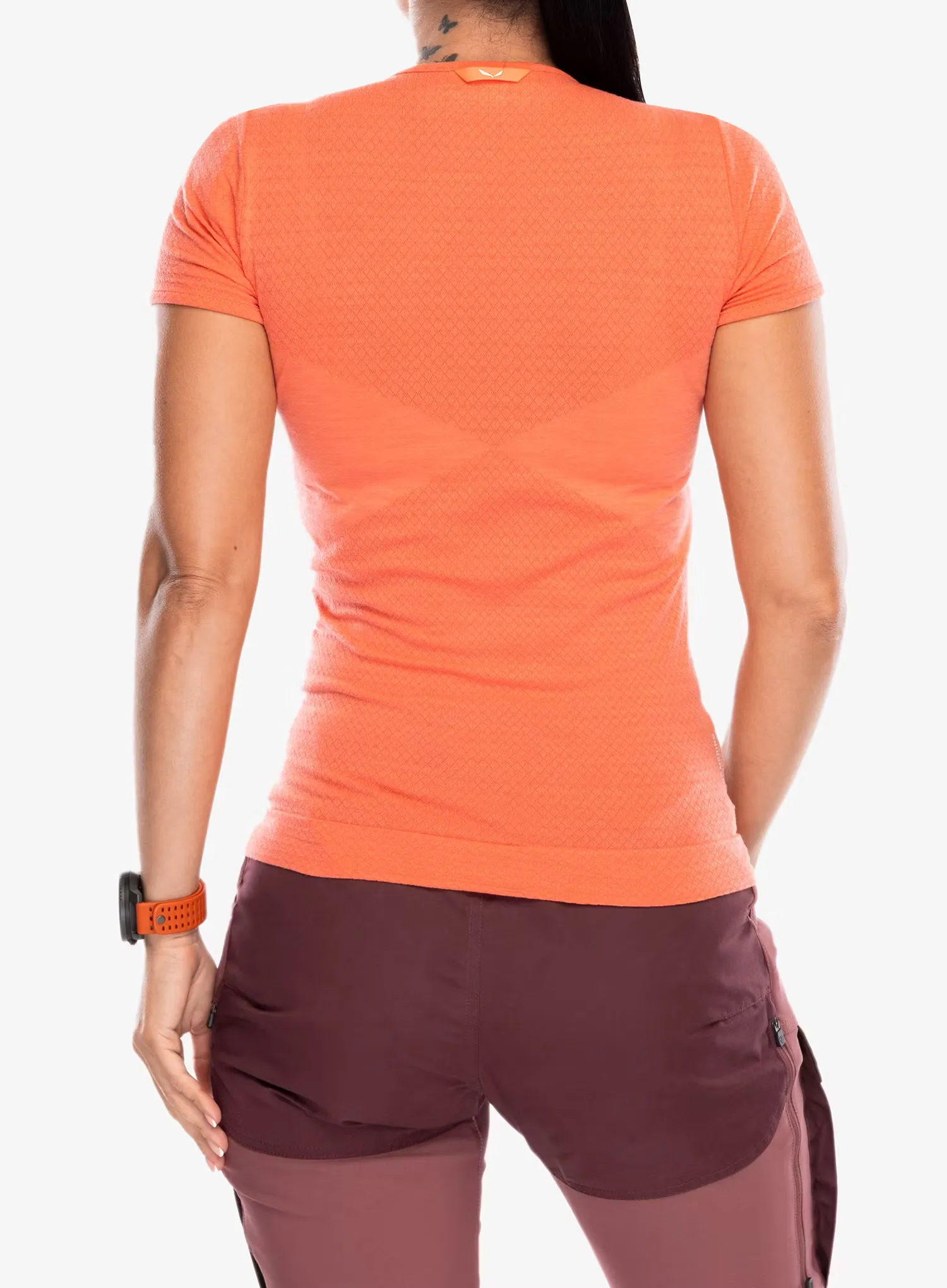Ženska majica Salewa Zebru Medium Warm Amr T-Shirt - fluo coral