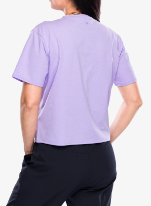 Ženska majica Salomon Trackline S/S Tee - violet tulip