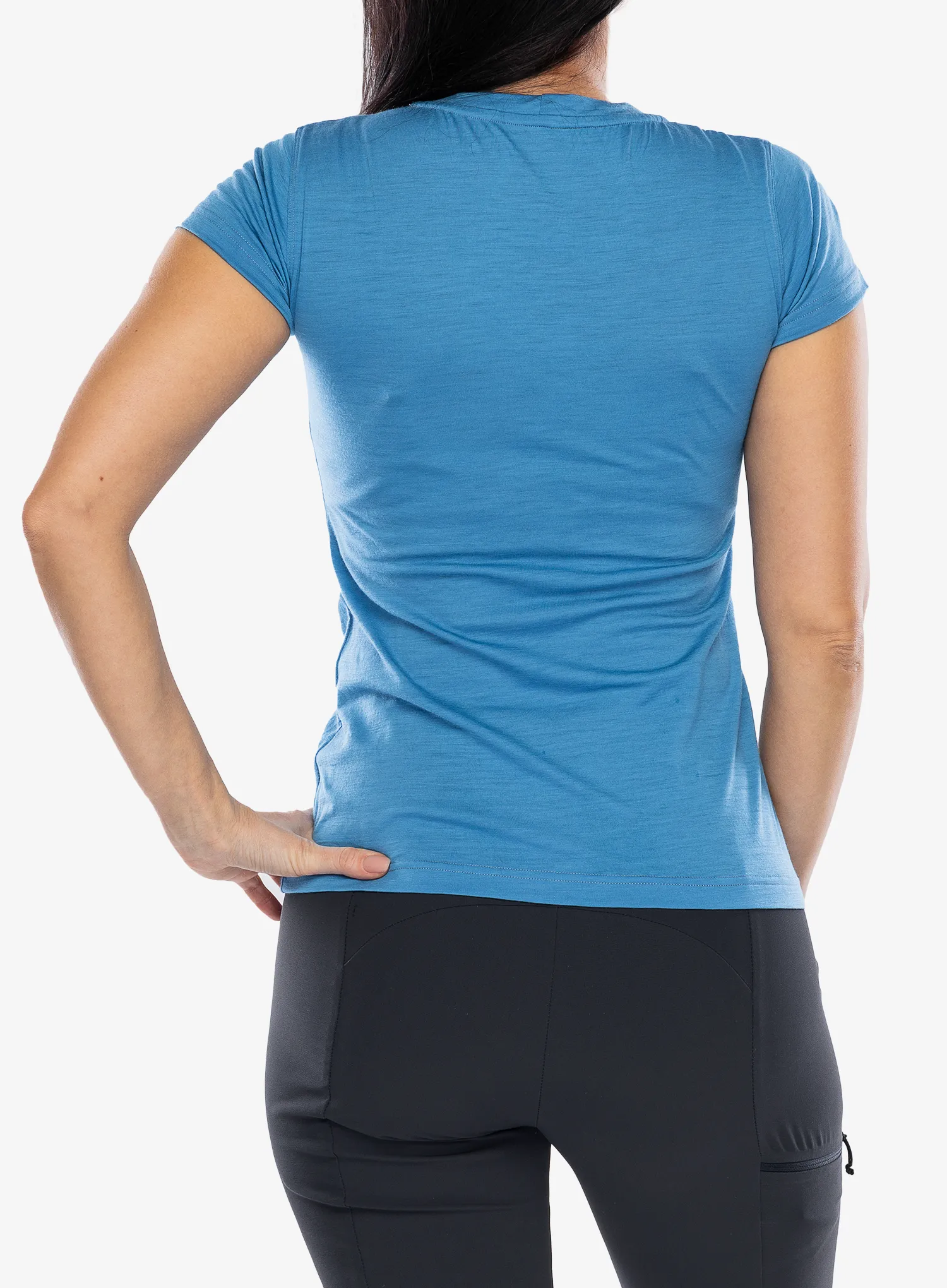 Ženska majica Sensor Merino Active PT Tee S/S - blue mountains
