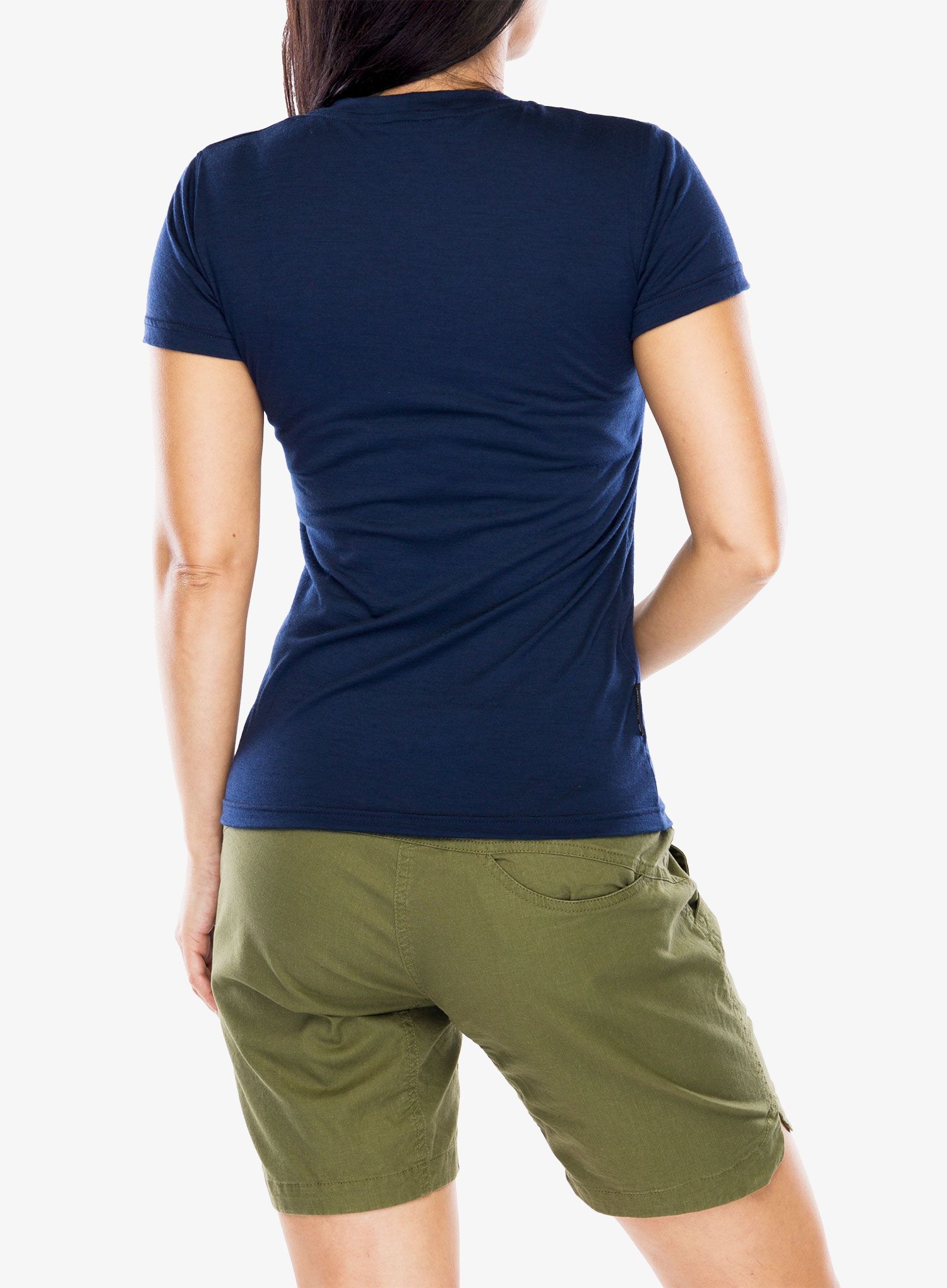 Ženska majica Sensor Merino Active PT Tee S/S - deep blue mountains