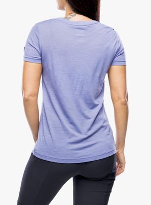 Ženska majica Super.natural Arabesque Tee - blue violet/fresh white