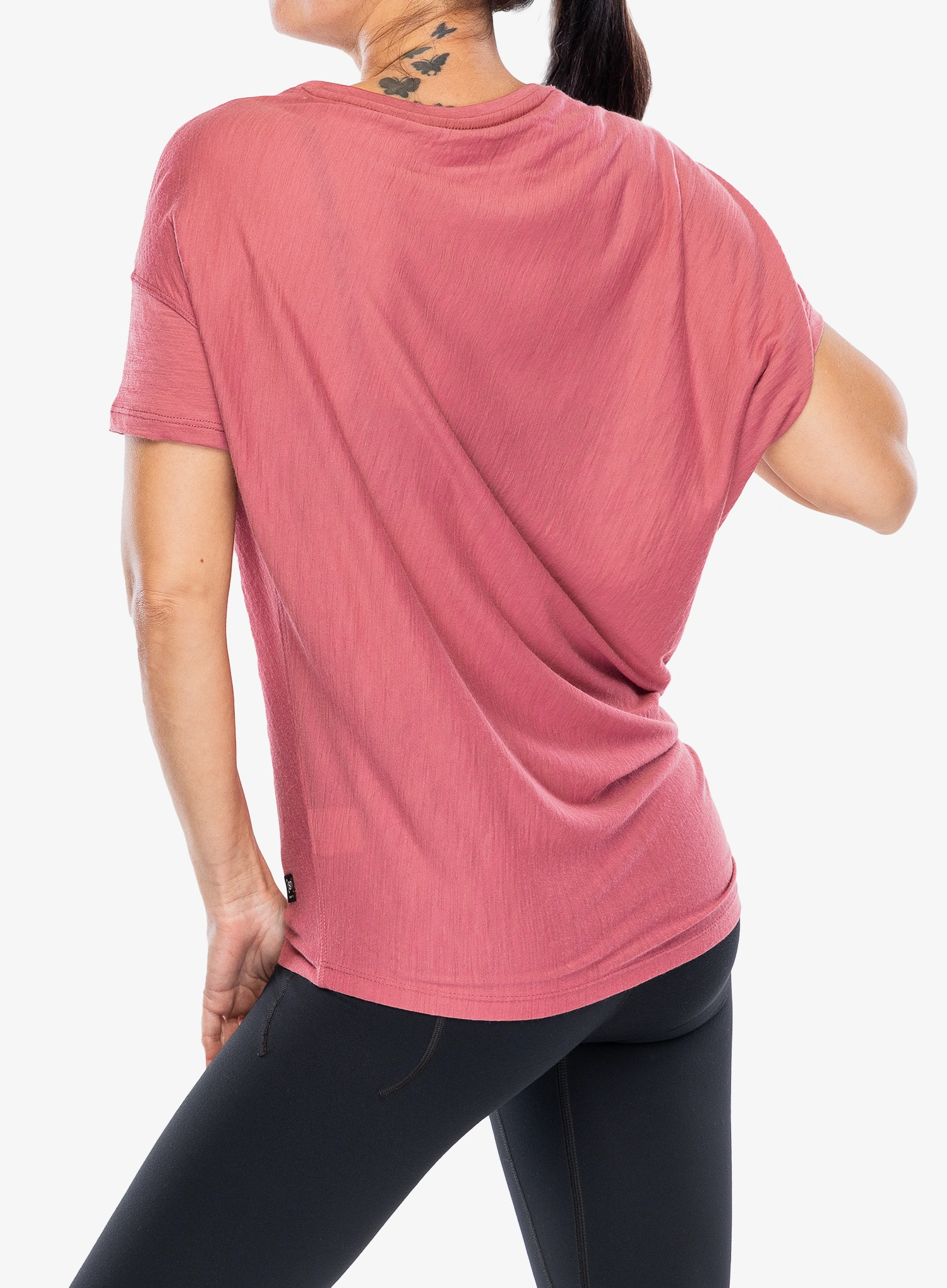 Ženska majica Super.natural Yoga Loose Tee - mauvewood