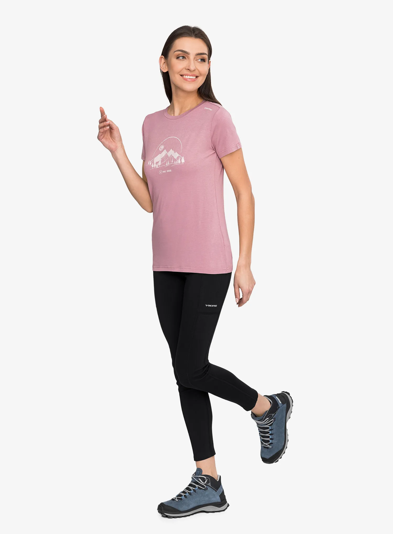 Ženska majica Viking Lenta Bamboo Light - pink/fuchsia