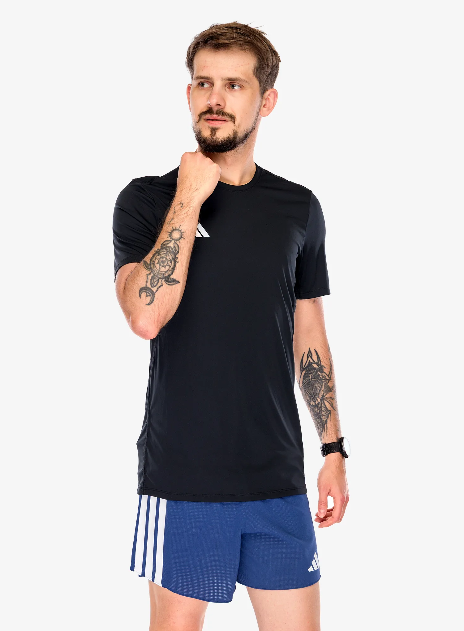 Majica za tek adidas Adizero Essentials Running Tee - black
