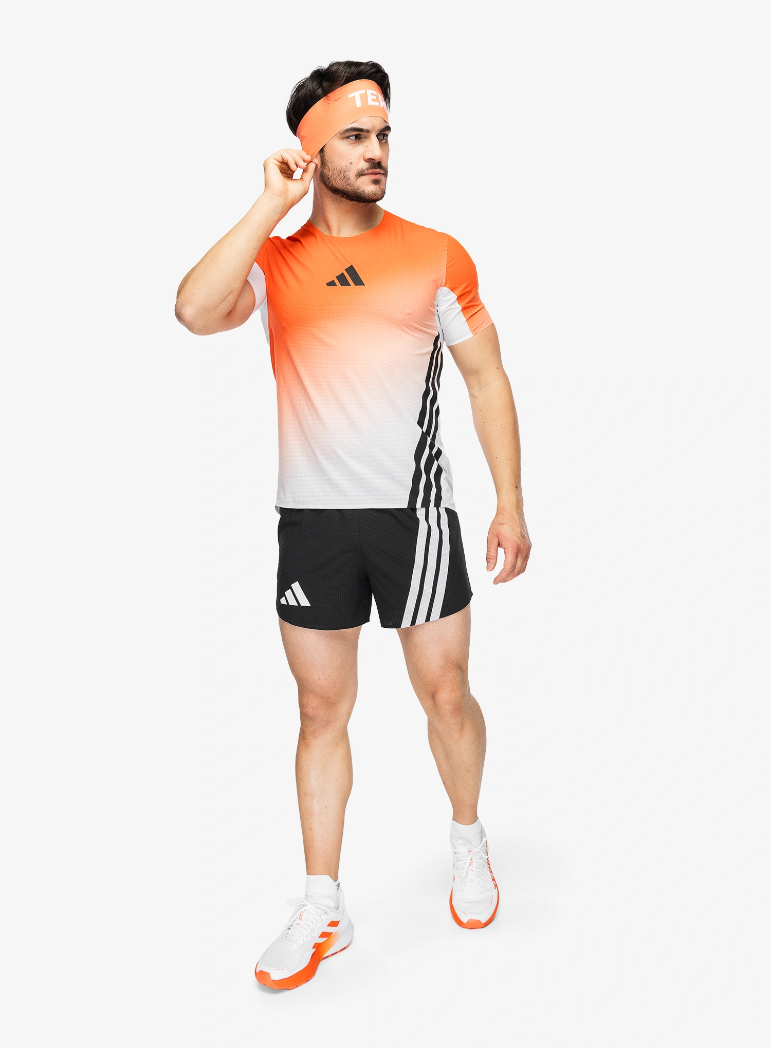 Majica za tek adidas TERREX Xperior Pro Tee - white/semi impact orange
