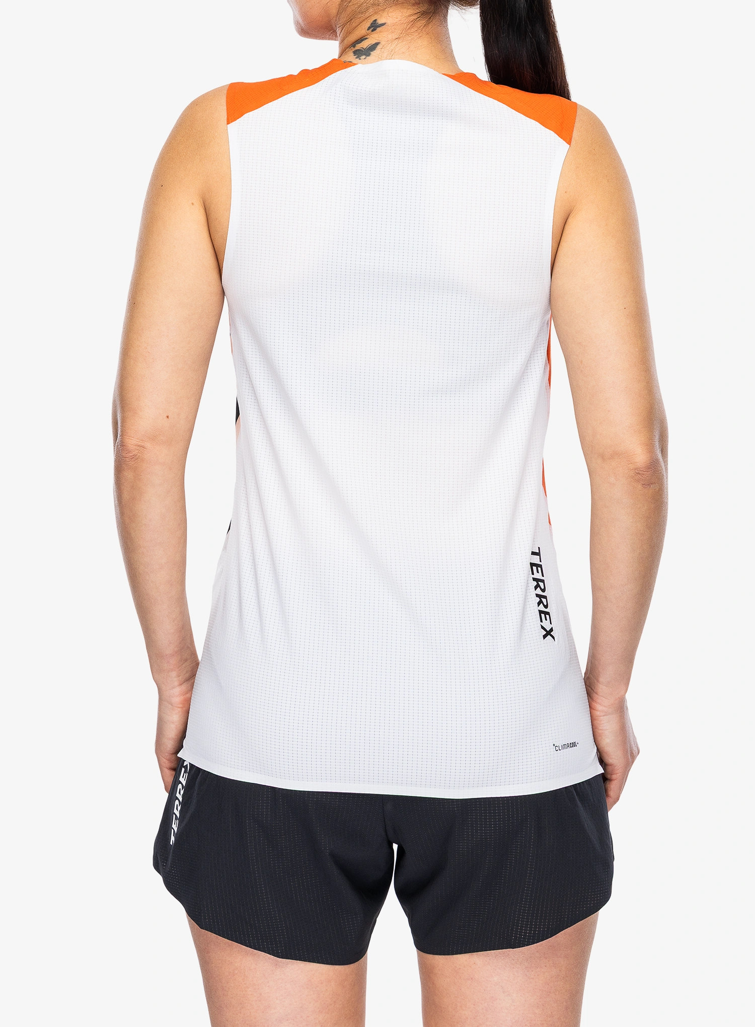 Ženska tekaška majica adidas TERREX Xperior Pro Tank - white/semi impact orange