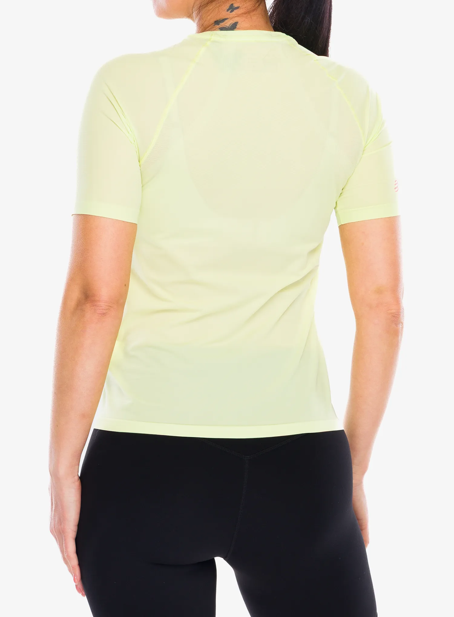 Ženska tekaška majica Compressport Trail Racing S/S Tshirt - shadow lime