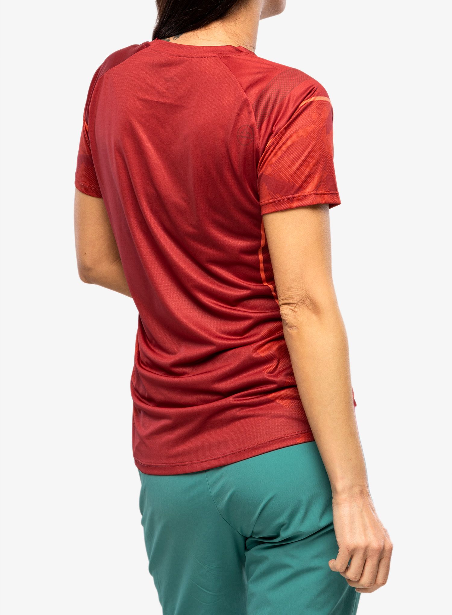 Ženska tekaška majica La Sportiva Pacer T-Shirt - velvet/cherry tomato