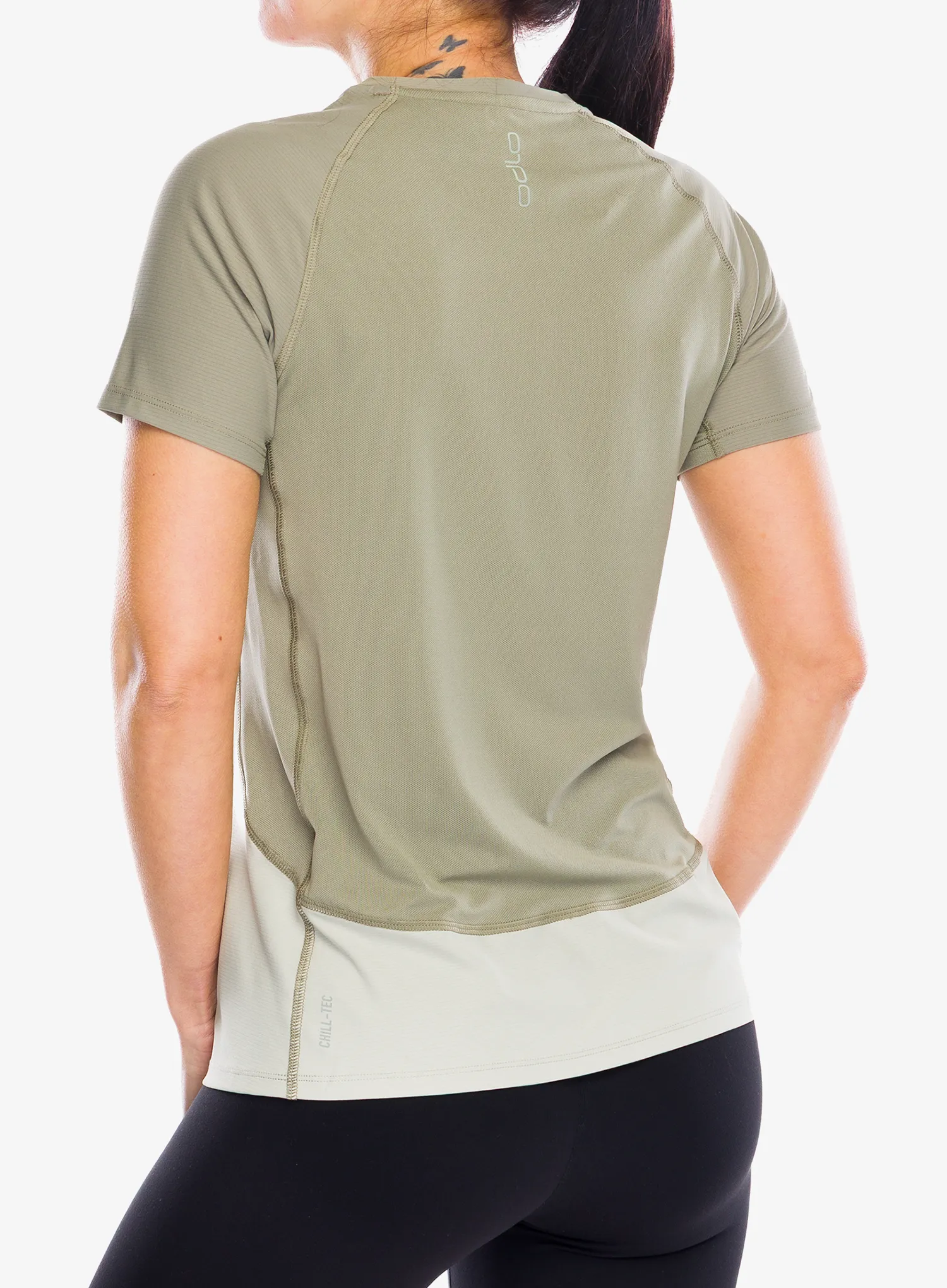 Ženska tekaška majica Odlo X-Alp Trail T-Shirt Crew Neck S/S - agate gray/vetiver