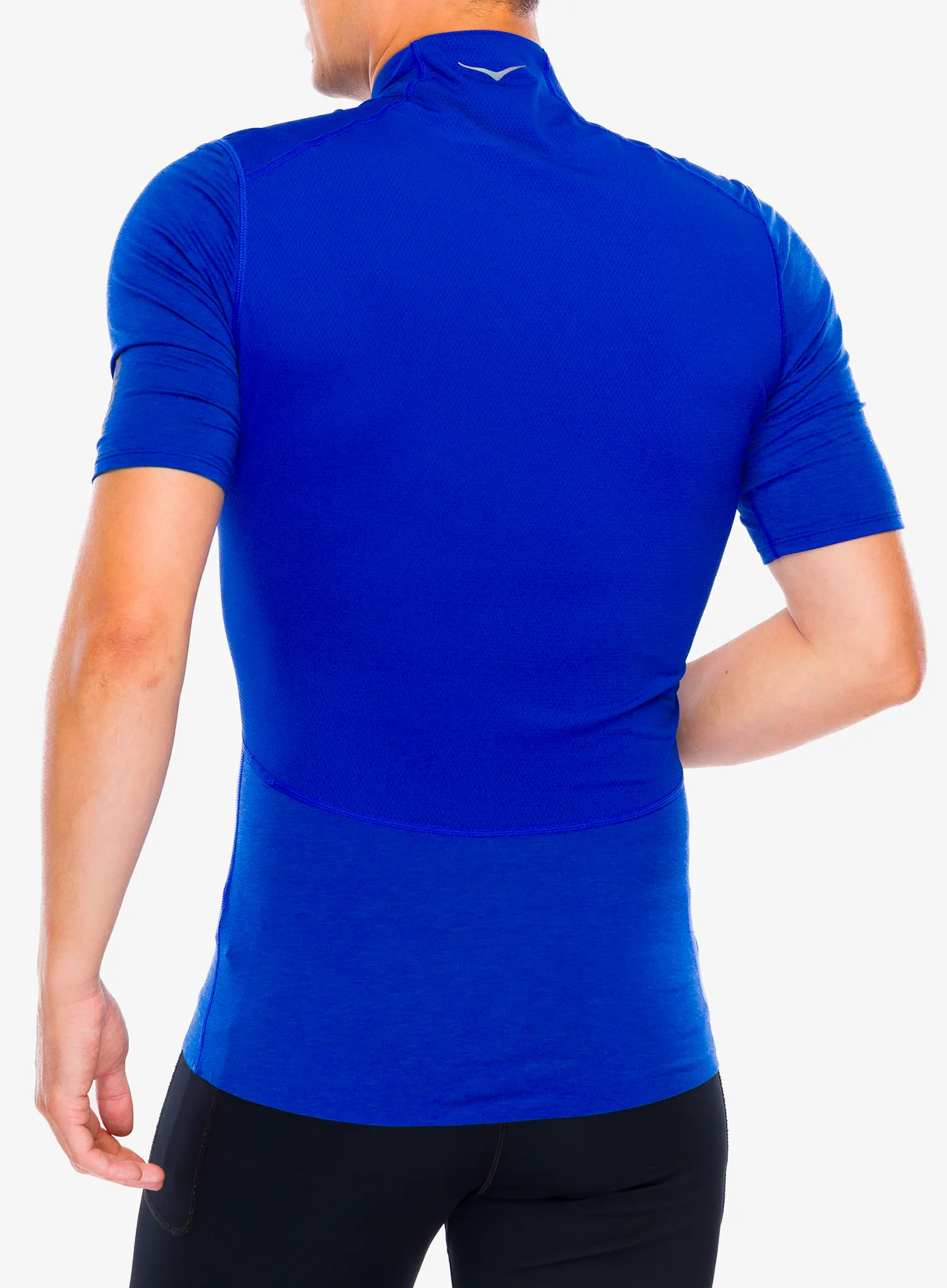 Majica za tek Hoka SkyBreeze Short Sleeve Zip - ultramarine
