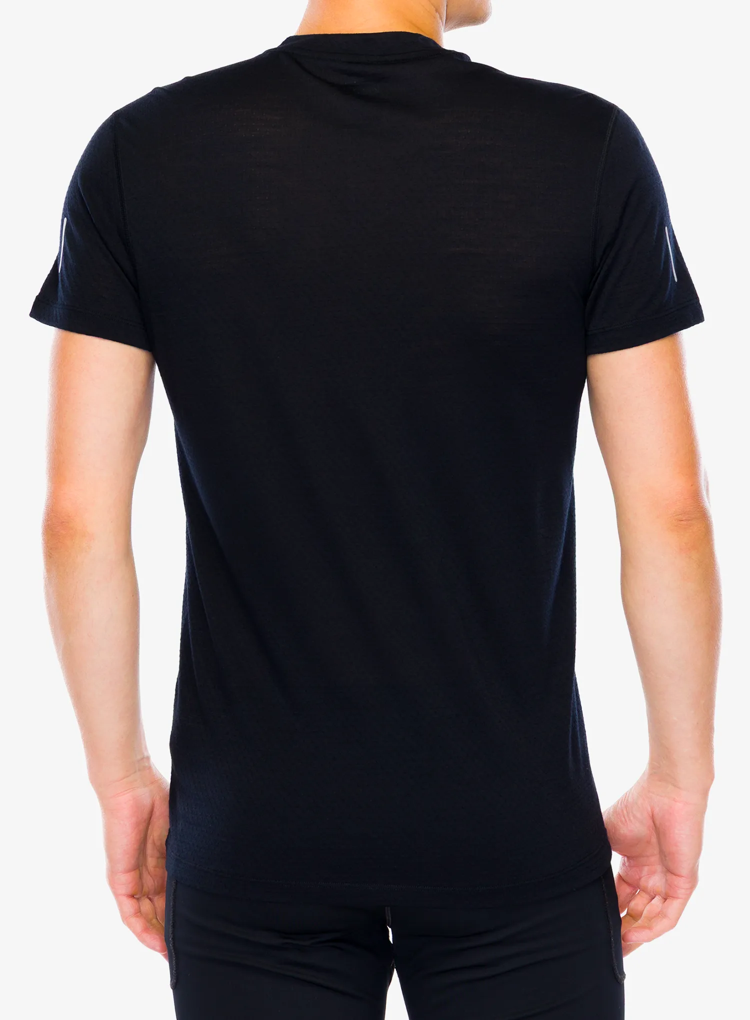 Majica za tek Icebreaker Merino 125 Cool-Lite Speed SS Quarter Zip - black