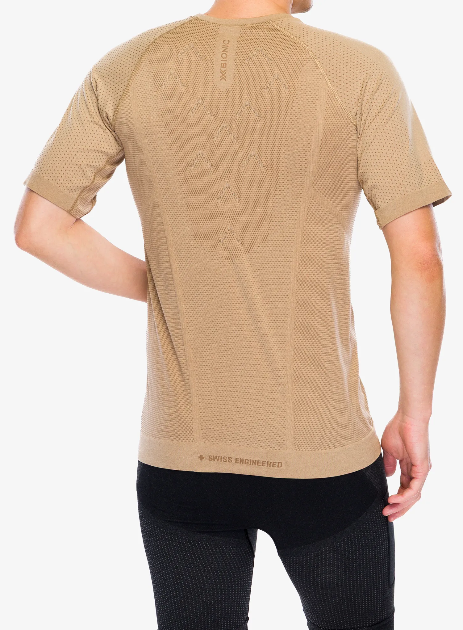 Majica za tek X-bionic Xceed Run Shirt S/S - sand/dark sand