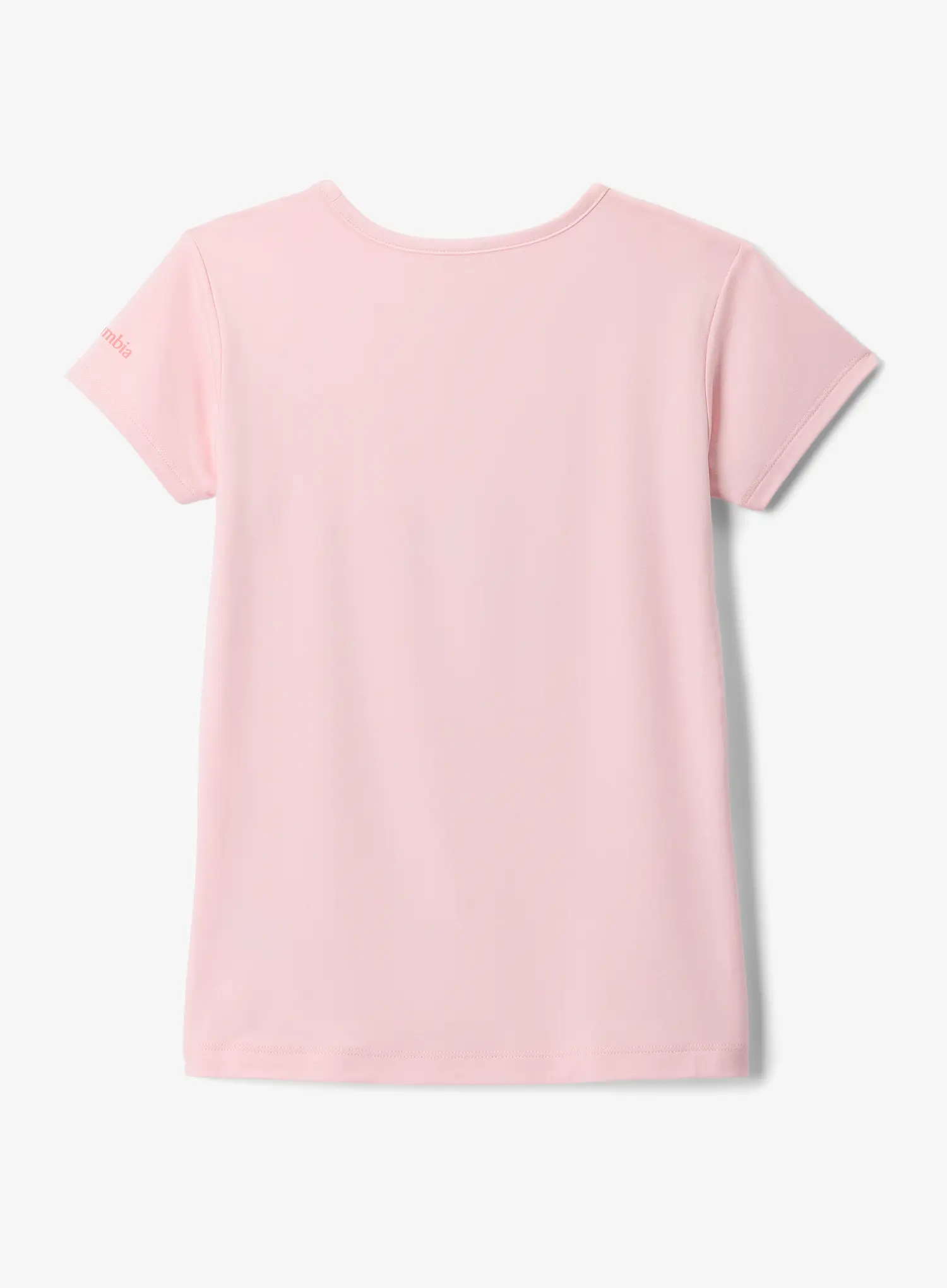 Dekliška majica Columbia Tech Trail Short Sleeve Graphic Shirt - satin pink/ridge line