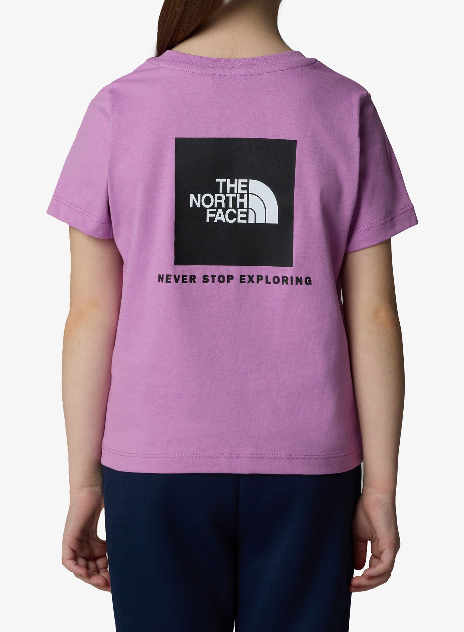 Dekliška majica The North Face Redbox S/S Tee - dragonfruit