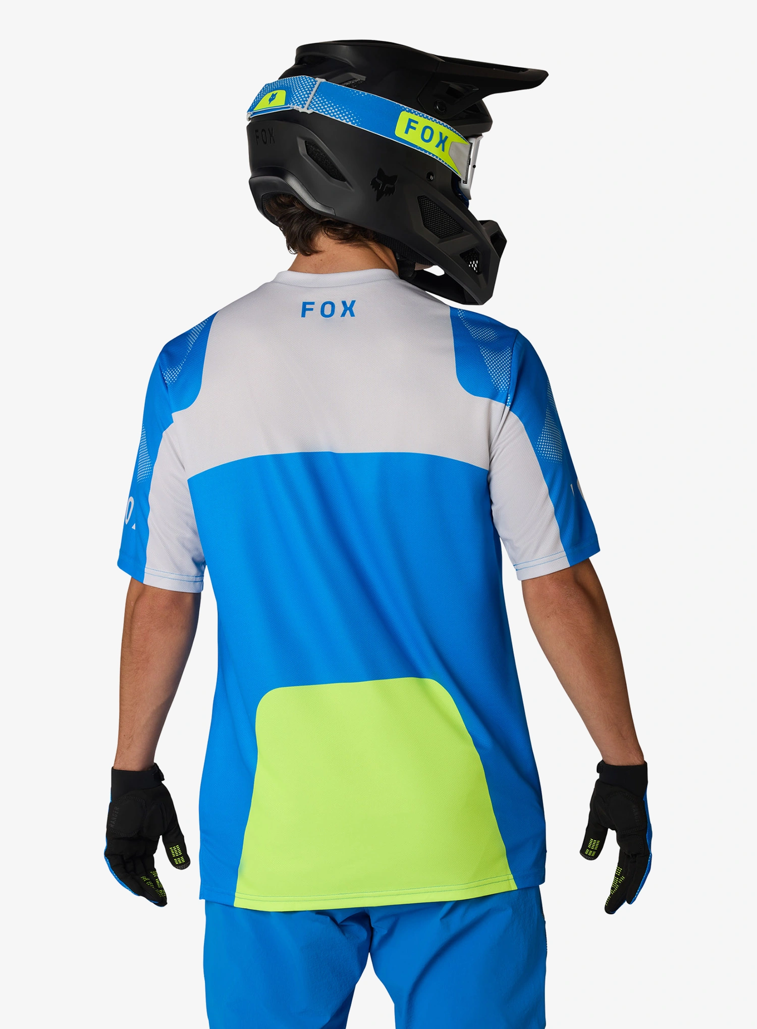 Majica enduro Fox Ranger SS Jersey Tactile - blue jewel