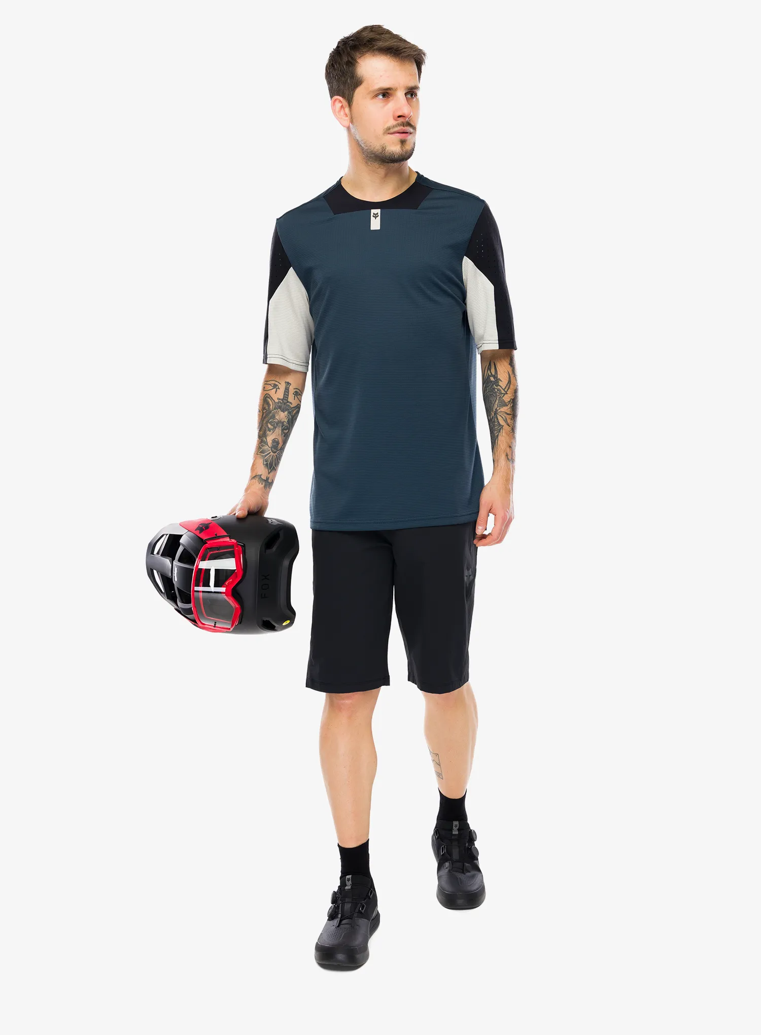 Majica Fox Defend SS Jersey - galaxy blue