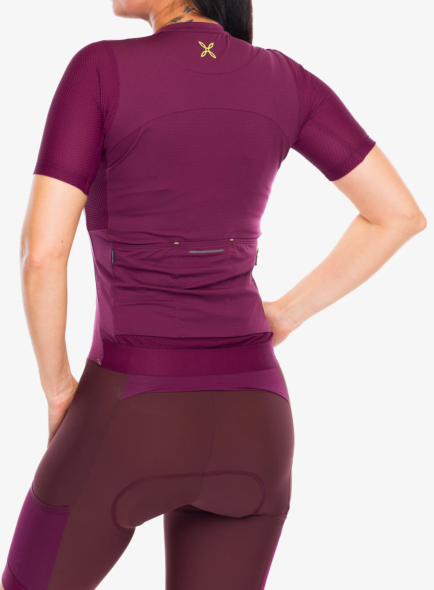 Ženska kolesarska majica Montura Rando Cycling Jersey - wine red