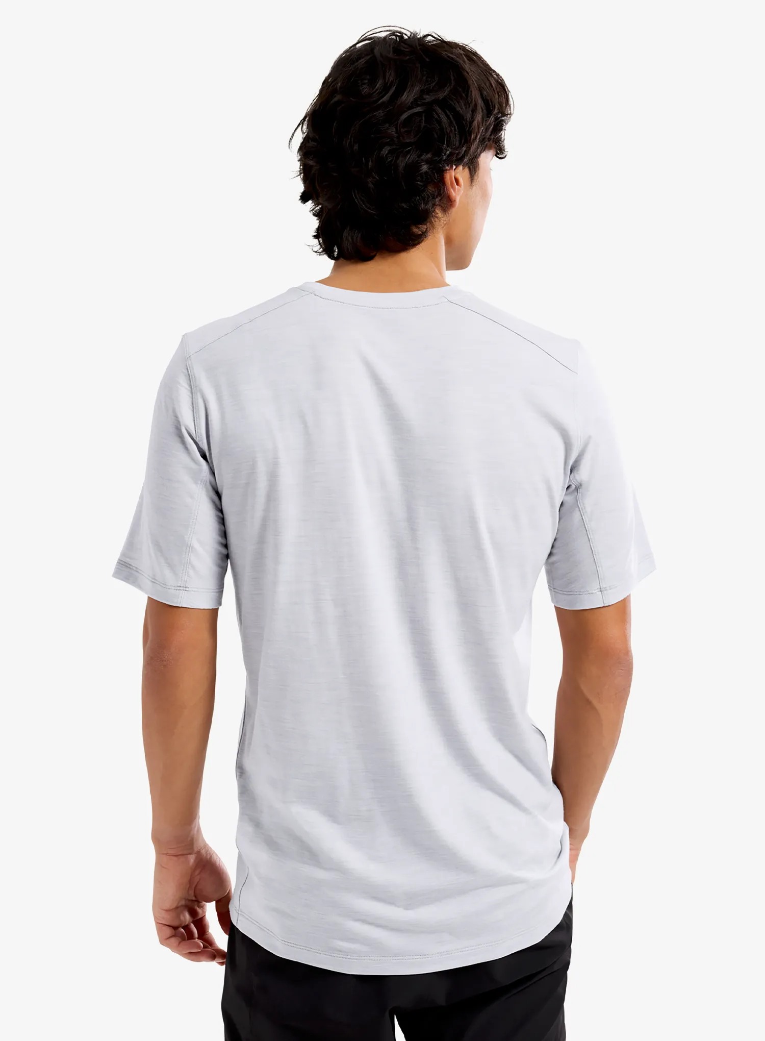 Merino majica Arcteryx Ionia Merino Wool ArcWord Logo SS - heather/void