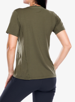 Ženska merino majica Arcteryx Lana Merino Wool Crew SS - tatsu