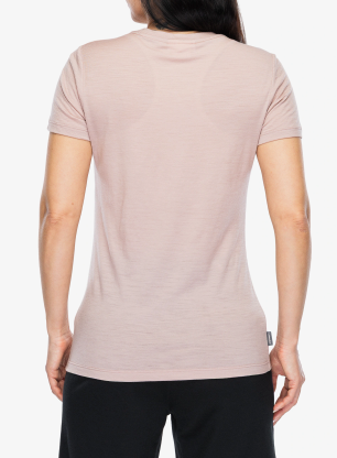 Ženska merino majica Icebreaker Merino 150 Tech Lite III SS Tee - pink quartz