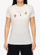 Ženska merino majica Icebreaker Merino 150 Tech Lite SS Tee Bird Transit - ecru hthr