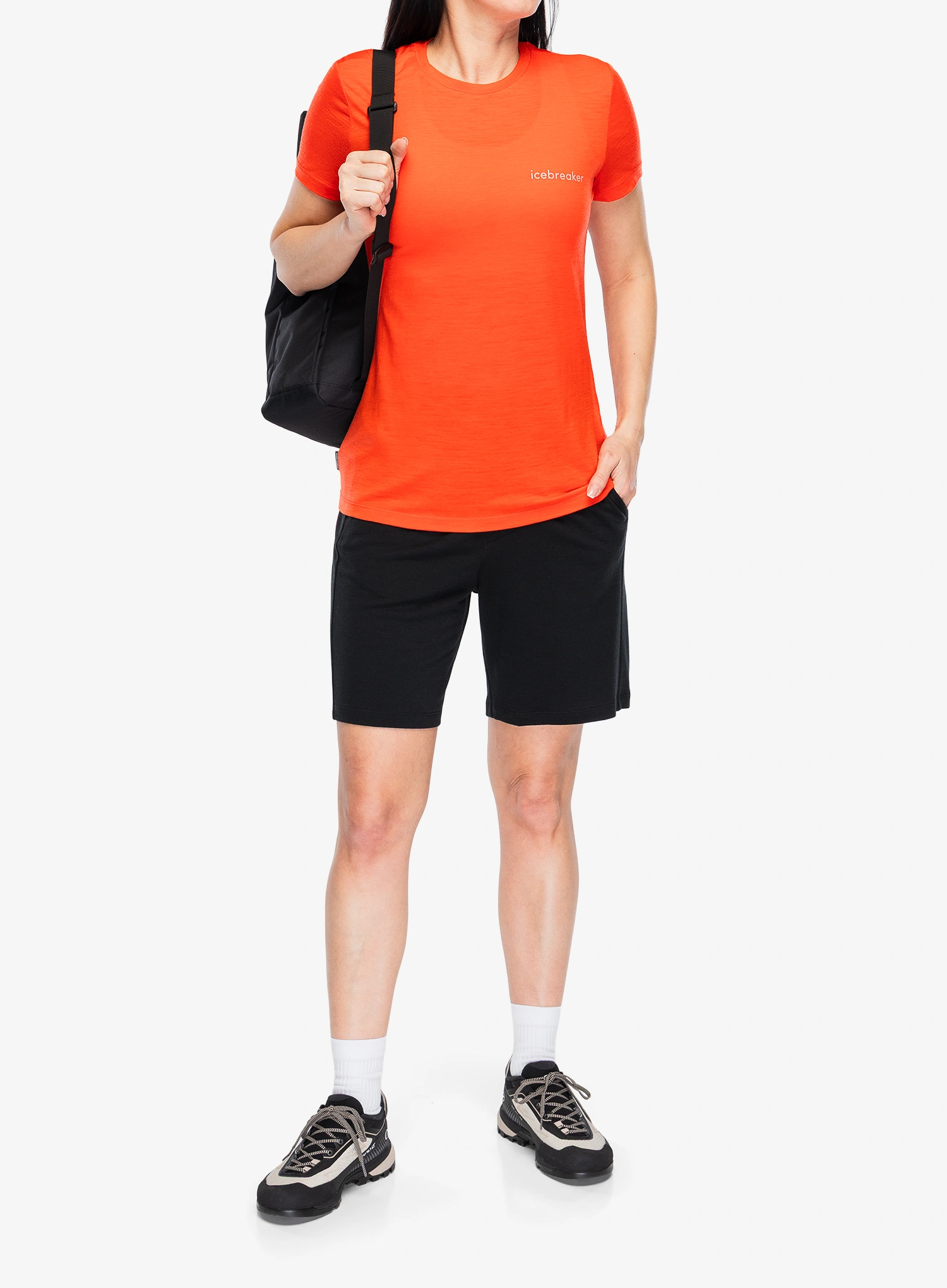 Ženska merino majica Icebreaker Merino 150 TechLite SS Tee Icebreaker - fervid