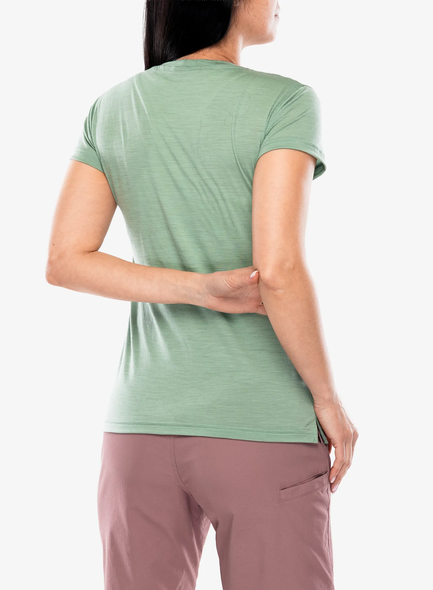 Ženska merino majica Sensor Merino Air Say Yes Tee SS - basil green