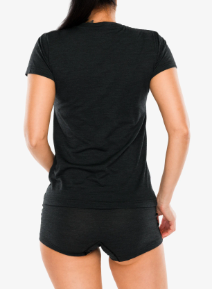 Ženska merino majica Sensor Merino Cordura SS Tee - black