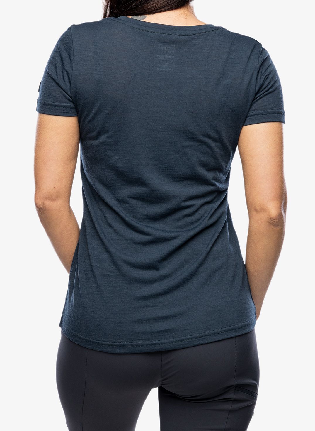 Ženska merino majica Super.natural Preikestolen Cliffs Tee - blueberry/feather grey/copper