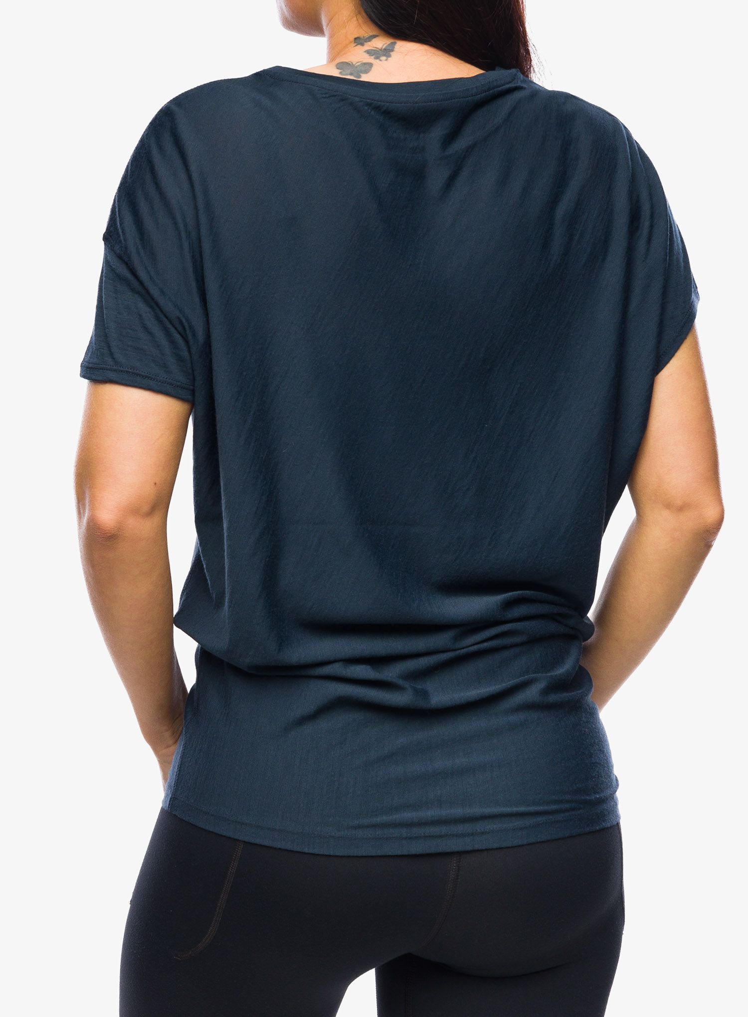 Ženska merino majica Super.natural Yoga Loose Tee - blueberry