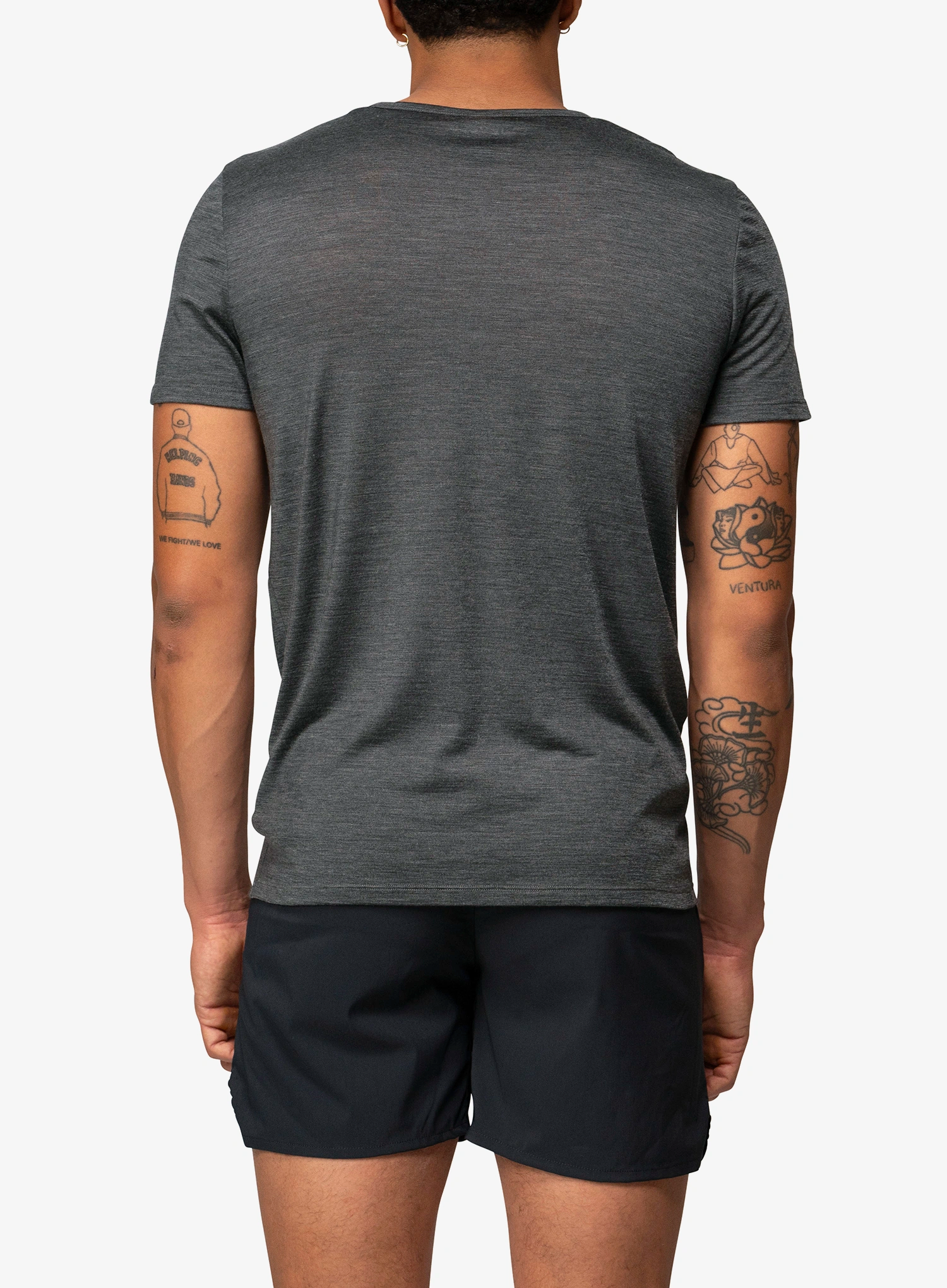 Merino majica Devold Active Outline Tee - anthracite