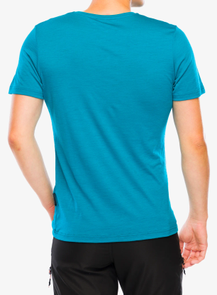 Merino majica Dovre 100% Merino Wool Light - turquoise