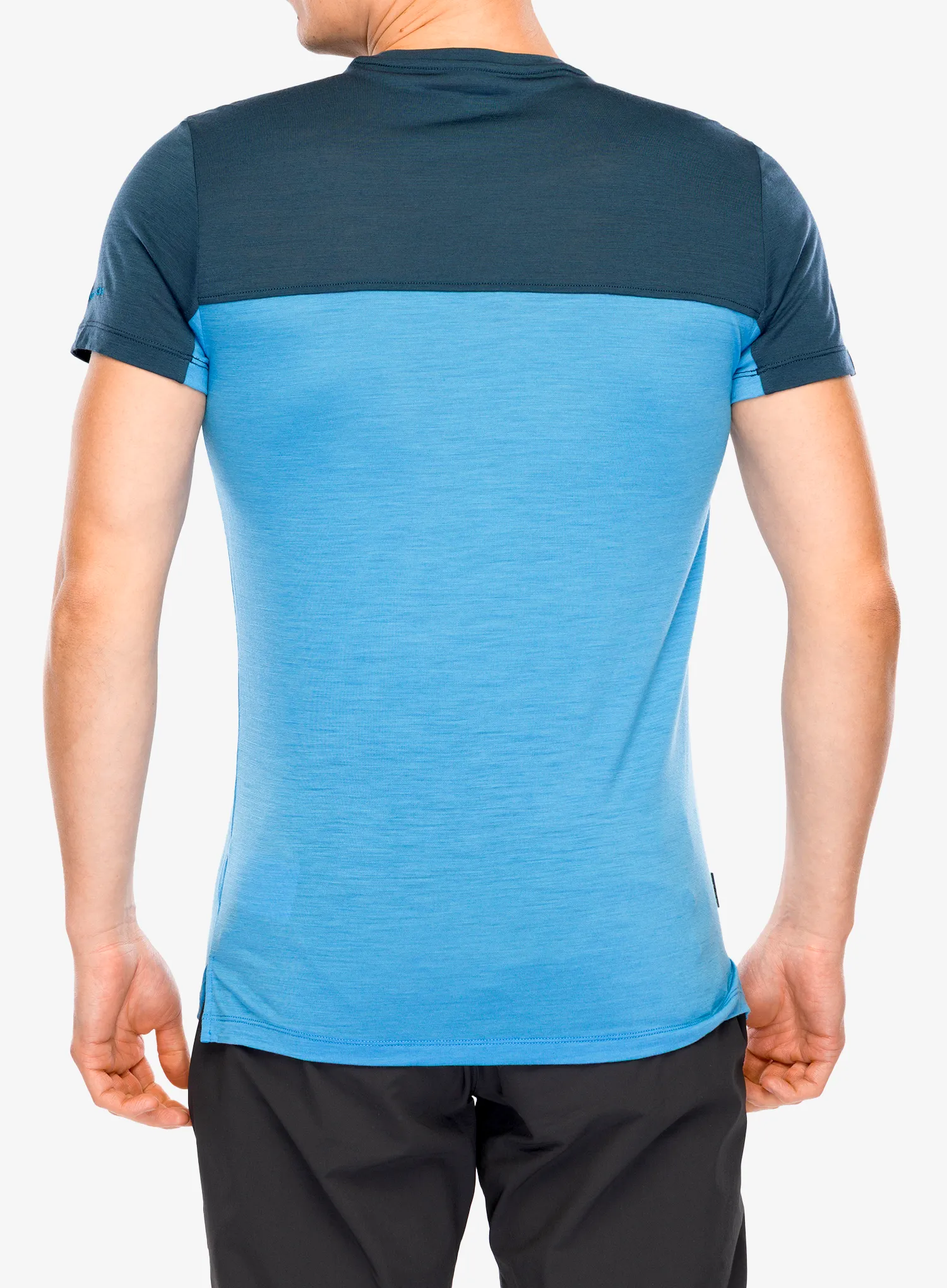 Merino majica Icebreaker Merino 125 Cool-Lite Sphere III SS Tee Colour Block - arctic/abyss/cb