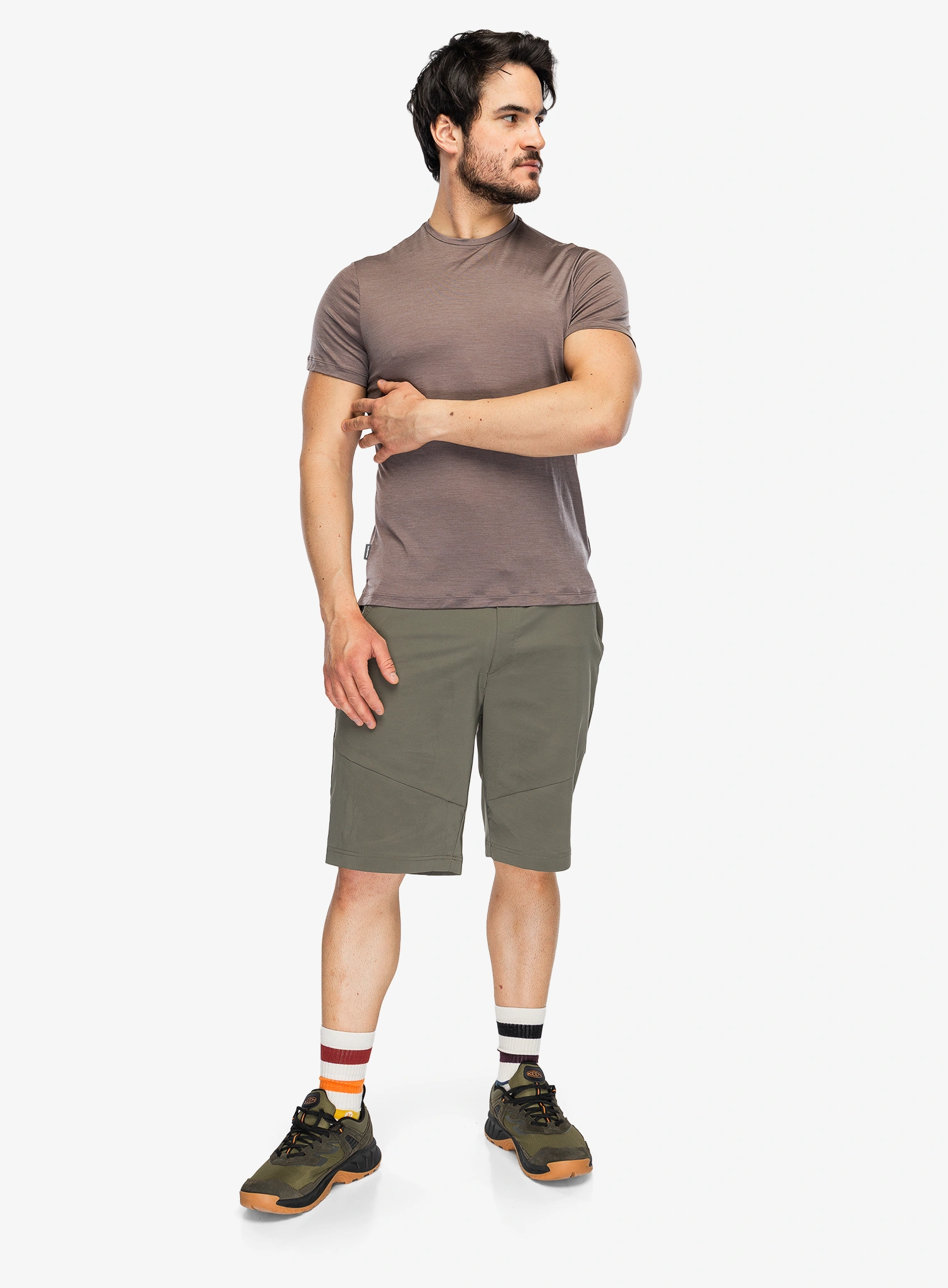 Merino majica Icebreaker Merino 125 Cool-Lite Sphere III SS Tee - porcini