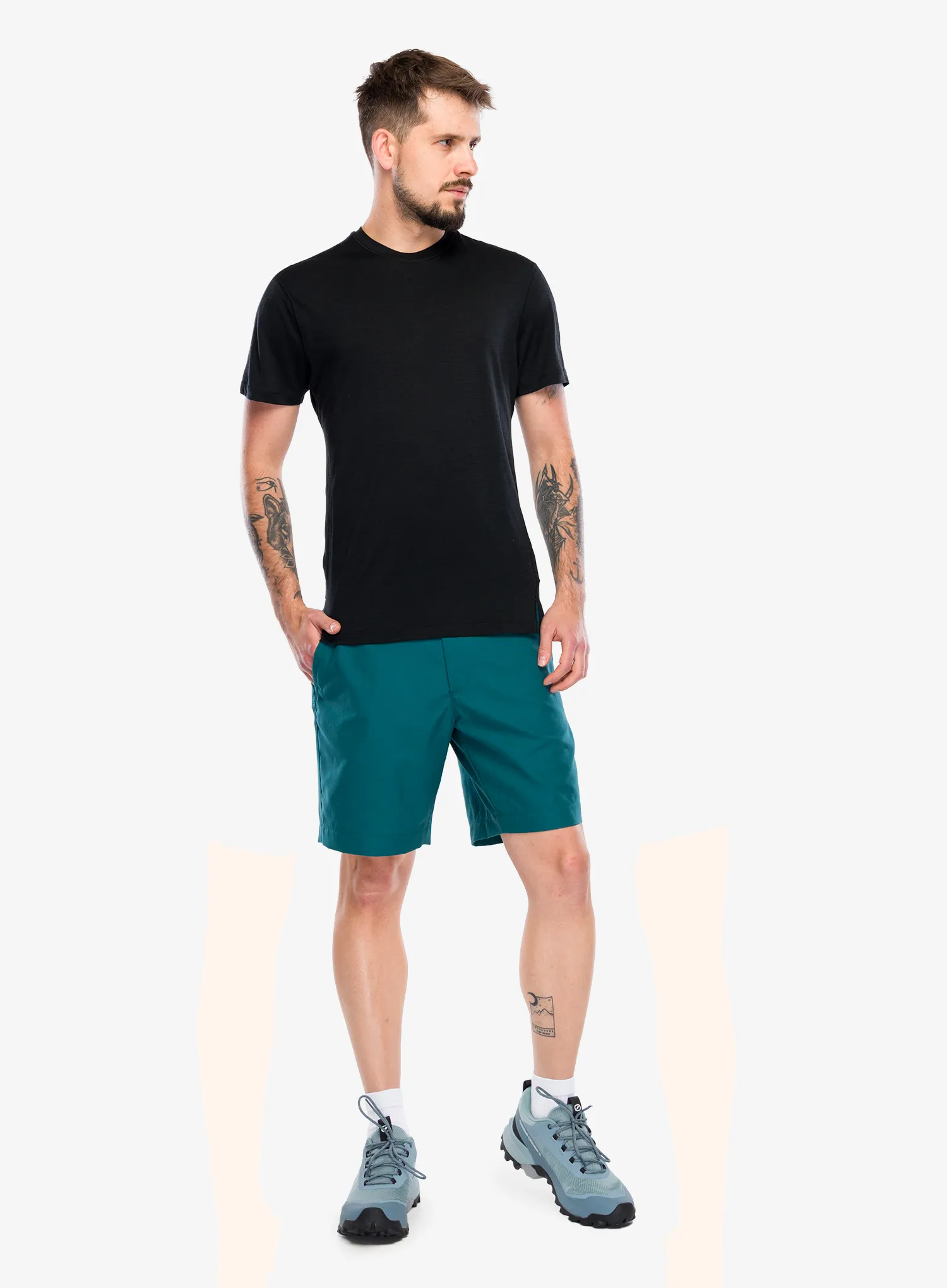 Merino majica Icebreaker Merino 150 Ace SS Tee - black