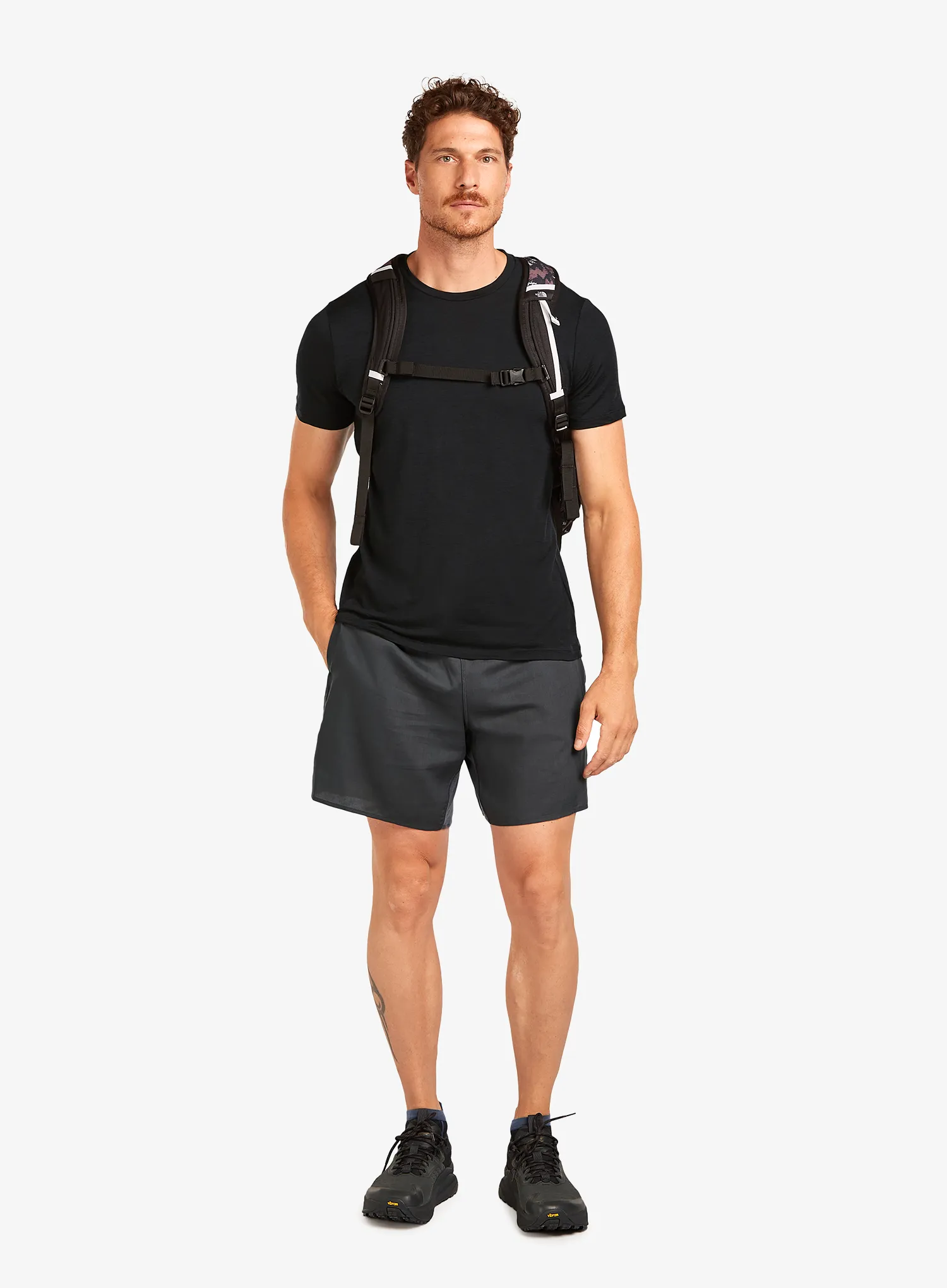 Merino majica Icebreaker Merino 150 Tech Lite III SS Tee - black