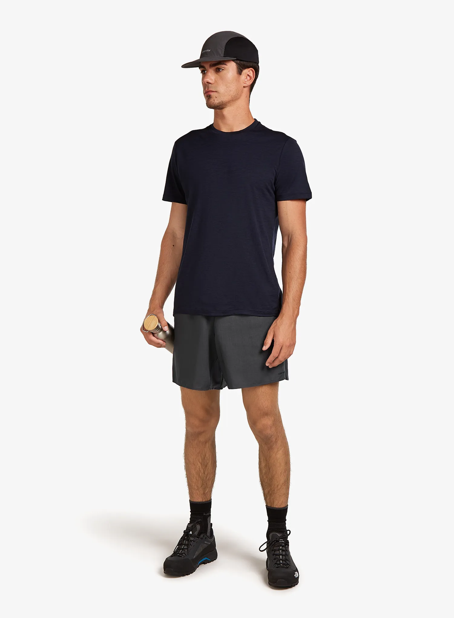 Merino majica Icebreaker Merino 150 Tech Lite III SS Tee - midnight navy