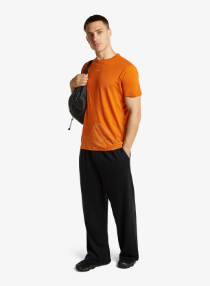 Merino majica Icebreaker Merino 150 Tech Lite SS Tee 3D Mapping - spice