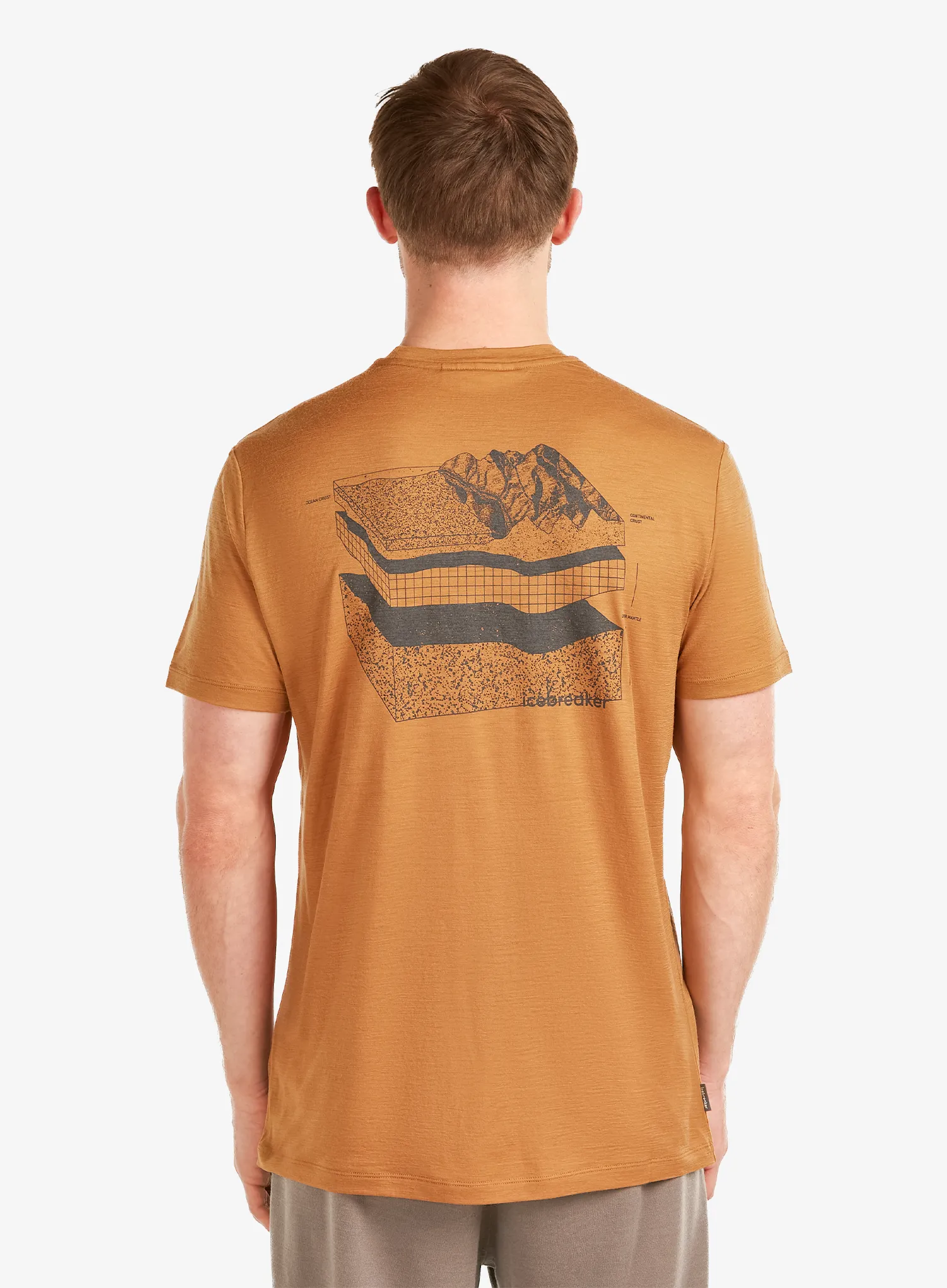 Merino majica Icebreaker Merino 150 Tech Lite SS Tee Evolving Layers - trail