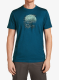 Merino majica Icebreaker Merino 150 Tech Lite SS Tee Ruapehu Round - atlantis