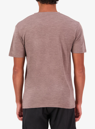 Merino majica Mons Royale Zephyr Merino Tencel T-Shirt - chestnut