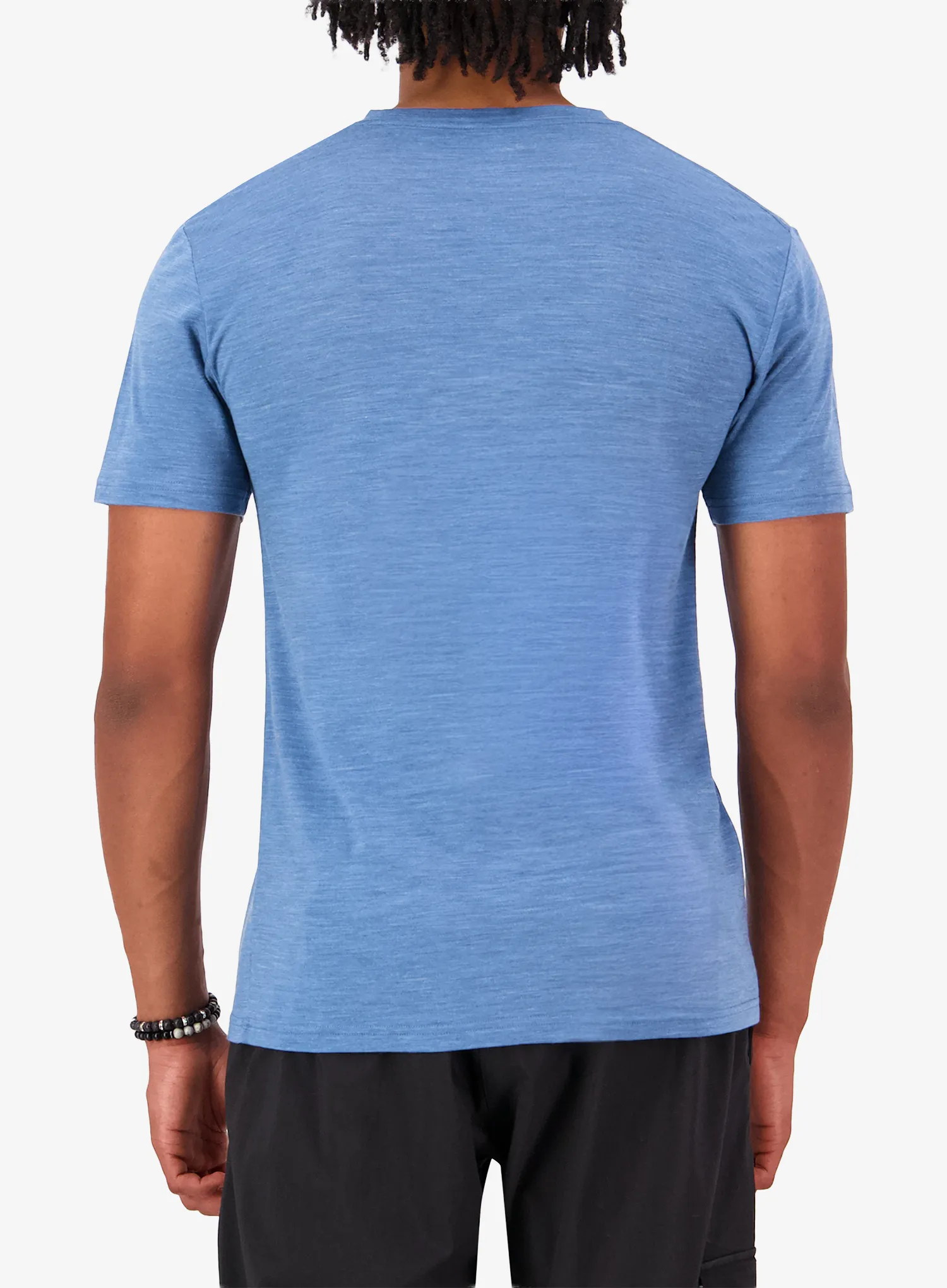 Merino majica Mons Royale Zephyr Merino Tencel T-Shirt - steel blue