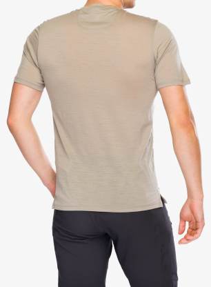 Merino majica Patagonia Cap Cool Merino Graphic Shirt - strata stripe/seabird grey