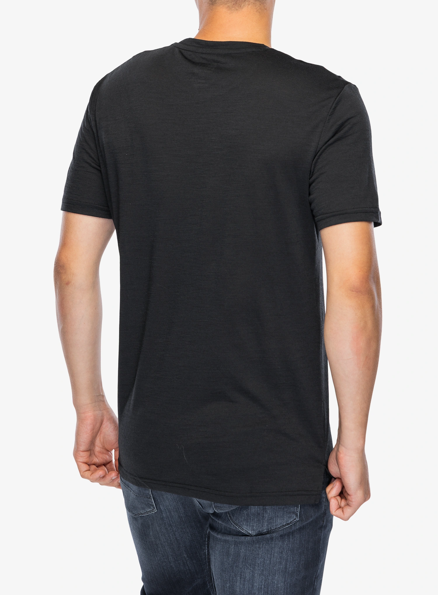 Merino majica Super.natural Hiking Tee - jet black/vapor grey