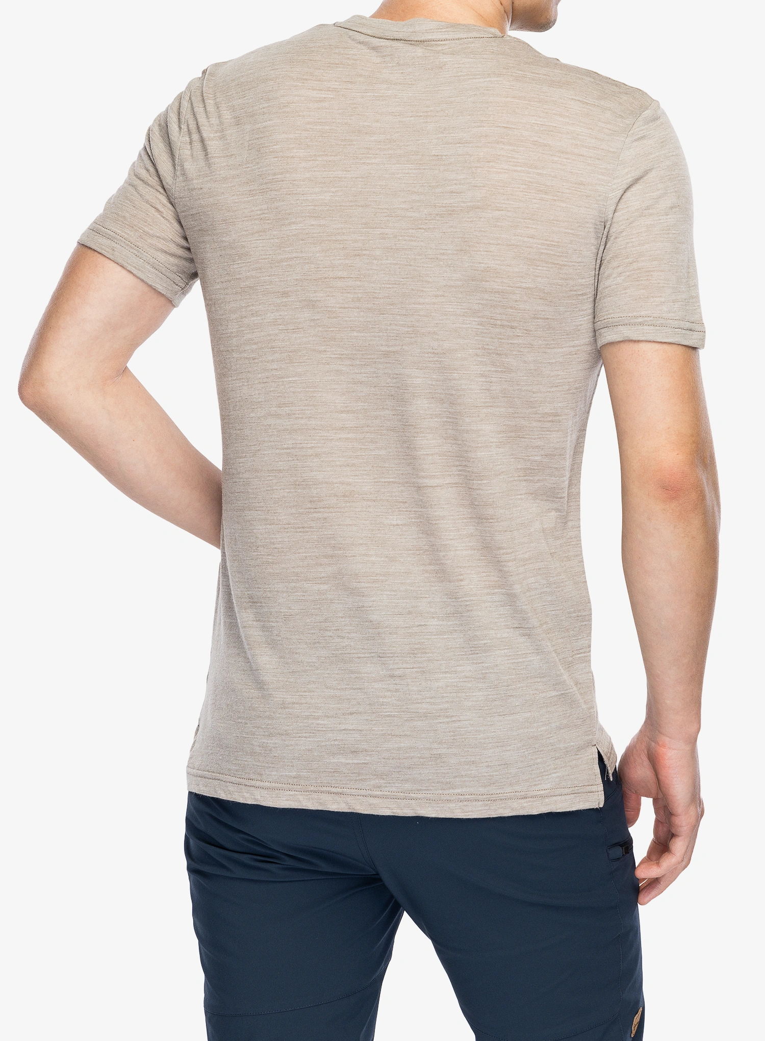 Merino majica Super.natural Sn Sailor Tee - v.khaki mel/b.ink/h.risk red
