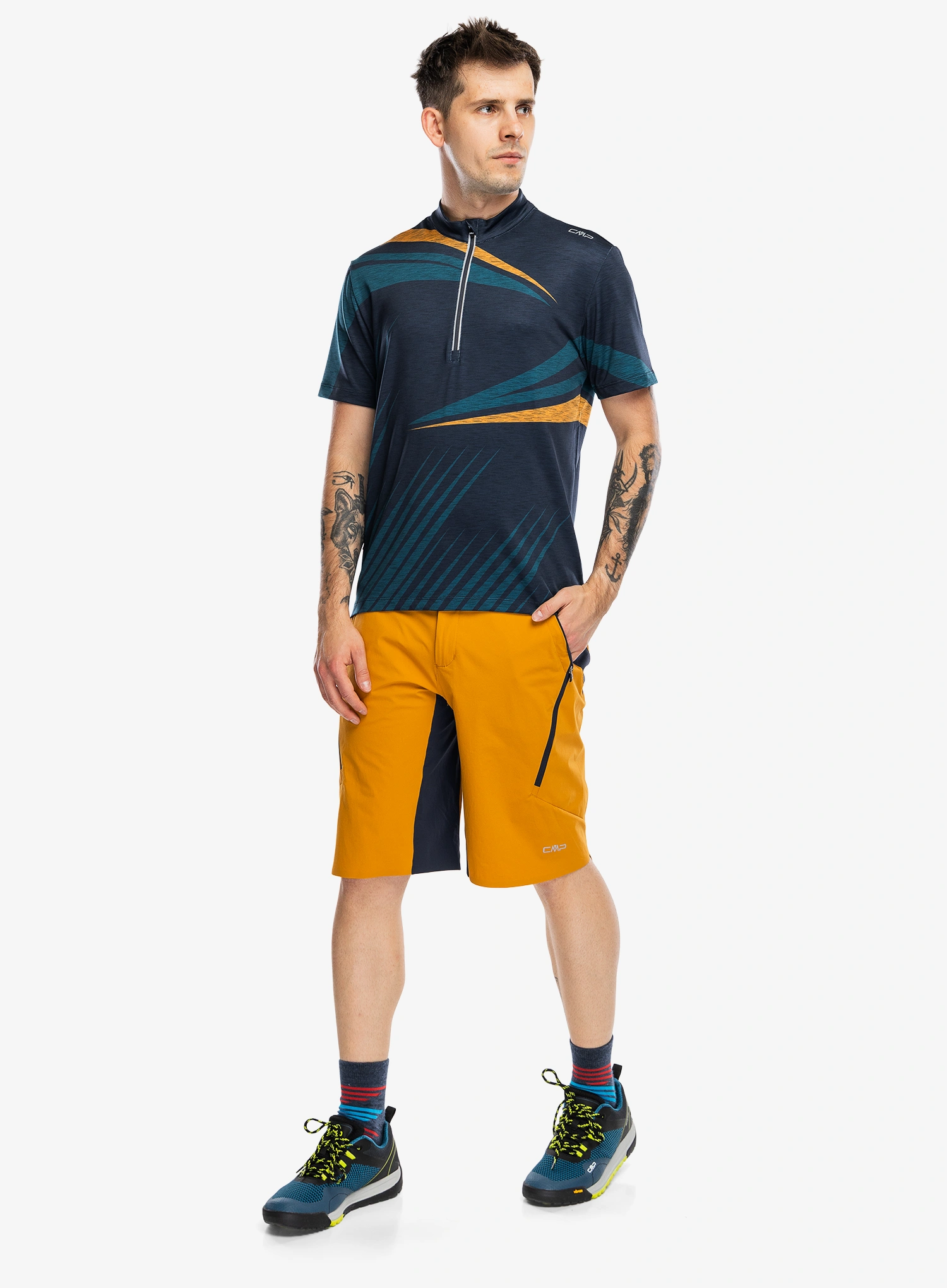 Kolesarska majica CMP Zyone - blue/petroleum