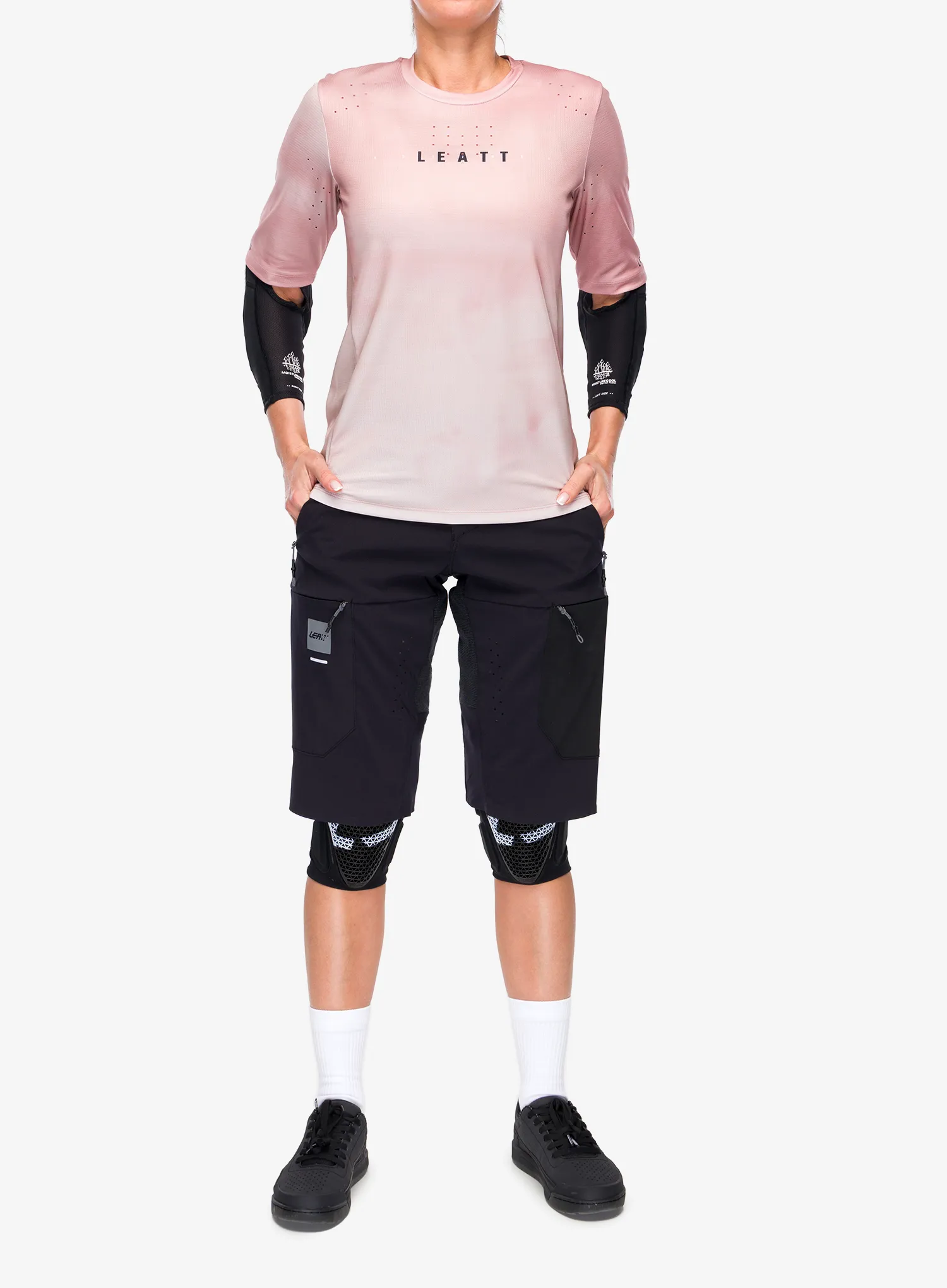 Kolesarska majica ženska Leatt Jersey MTB Gravity 4.0 - dusty pink