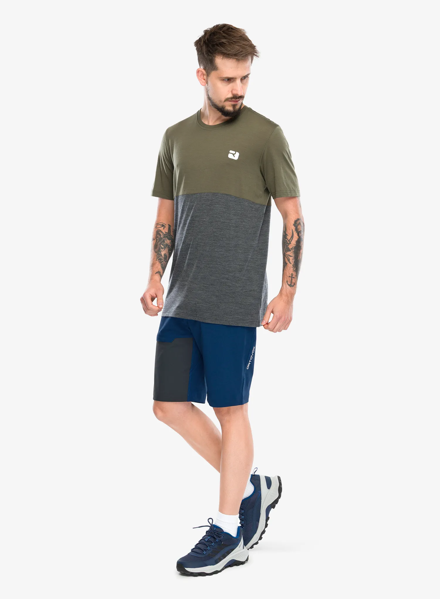 Majica Ortovox 150 Cool Logo TS - dark wild herbs
