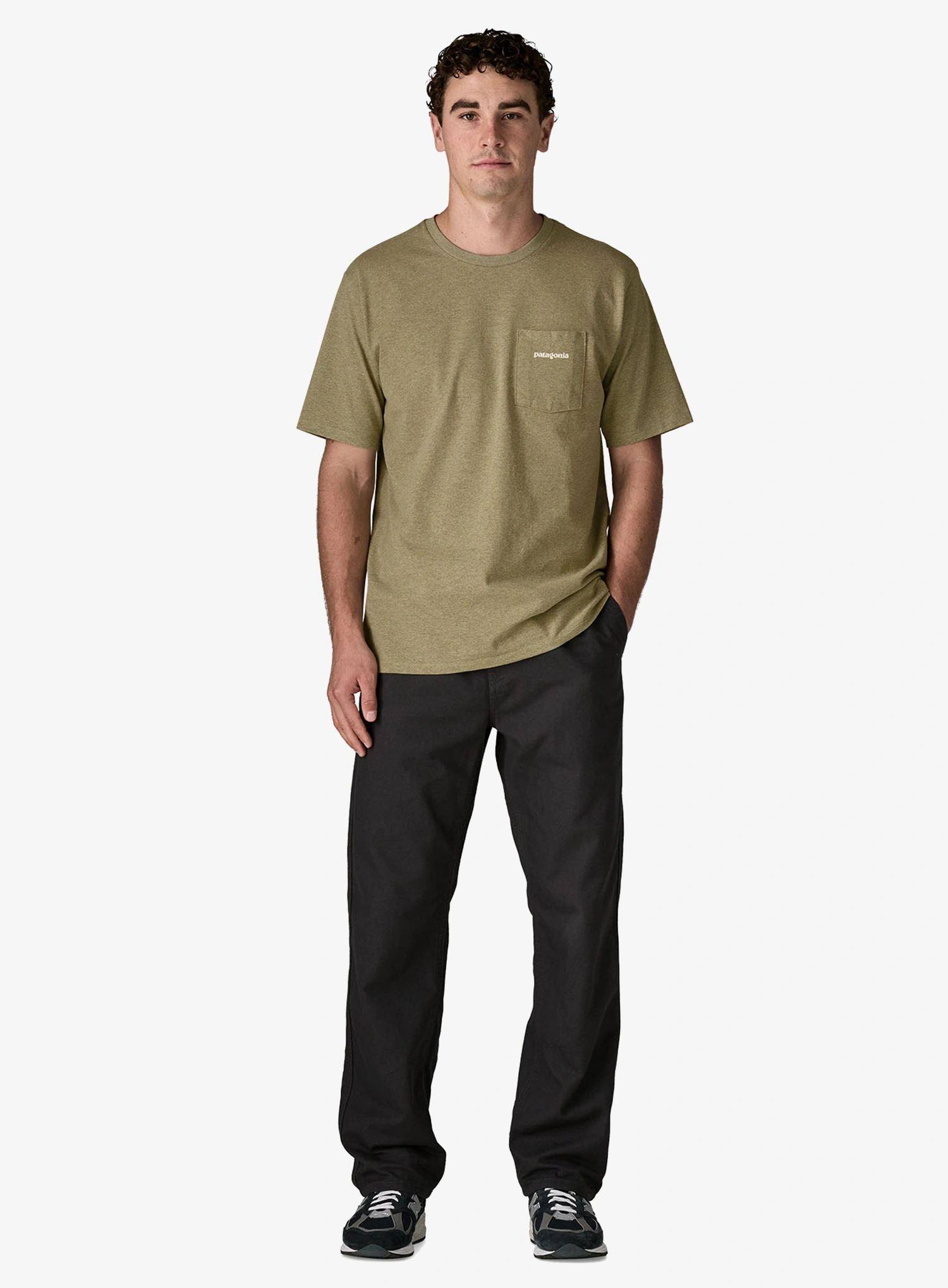 Majica Patagonia Boardshort Logo Pocket Responsibili-Tee - gumtree green